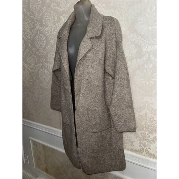NWT Petal & Pup Wool Blend Skylar Open Front Coatigan Knit Jacket Size S/M - Picture 3 of 9